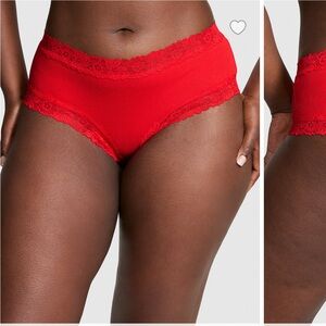 ❌SOLD❌ PINK Red Lace Panty panties underwear Victoria’s Secret